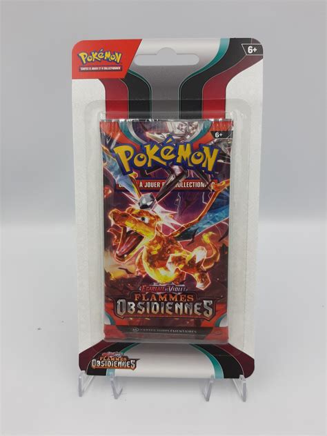 Booster Scellé Sous Blister De 10 Cartes Pokémon Flammes Obsidiennes