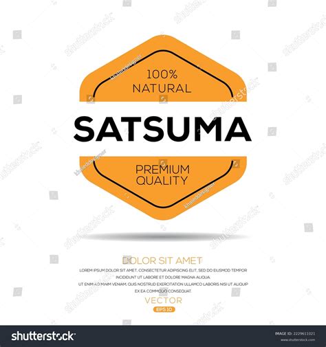 69 Satsuma Label Images, Stock Photos, 3D objects, & Vectors | Shutterstock