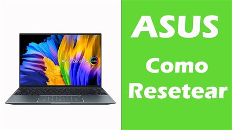 Como Resetear Una Laptop Asus YouTube