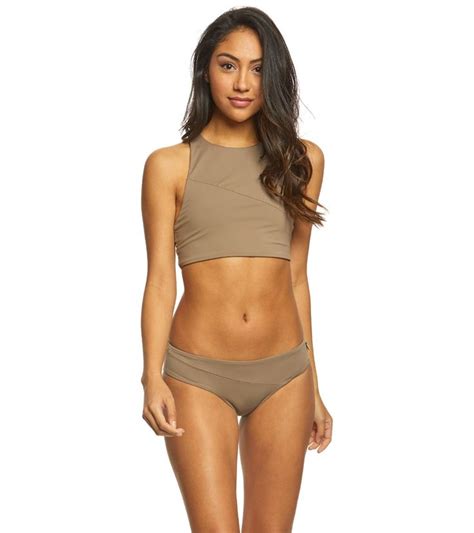 Volcom Simply Seamless Crop Bikini Top At SwimOutlet Crop Top