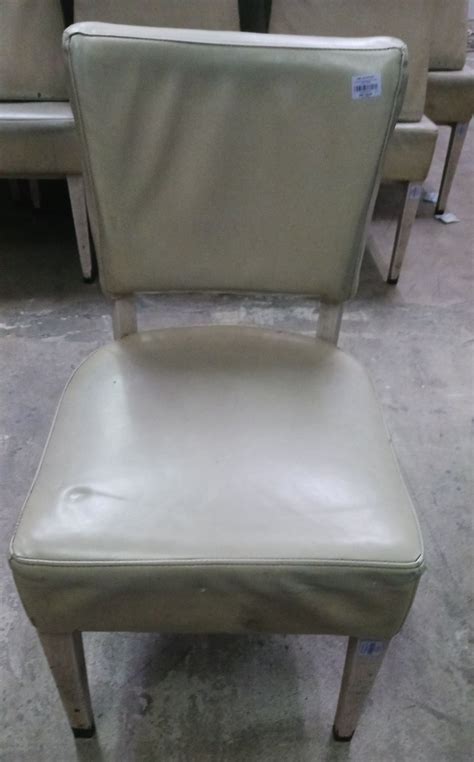 Leather Dining Chair Steel Base HMR Shop N Bid