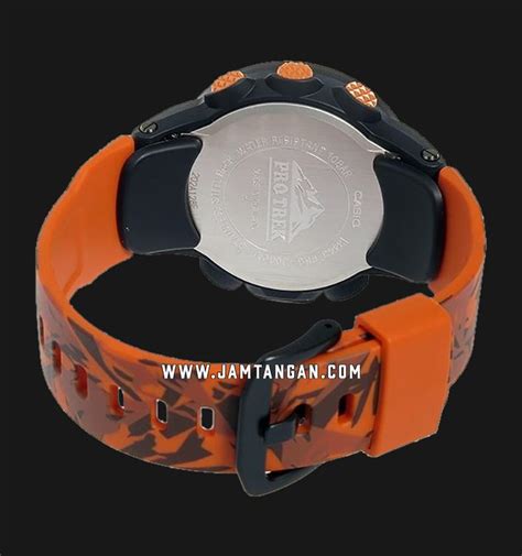 Casio Pro Trek Prg Cm Dr Tough Solar Digital Dial Orange Camouflage