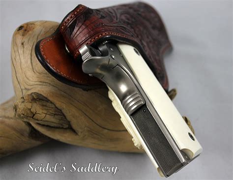 1911 Tooled Crossdraw Holster Seidels Saddlery