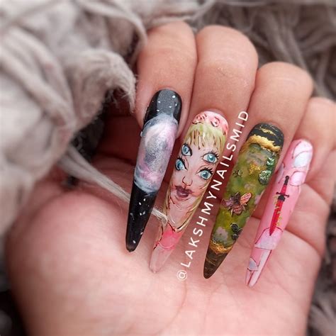 Melanie Martinez Nails Pretty Acrylic Nails Acrylic Nails Nails