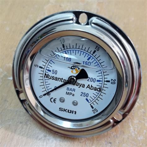 Jual Pressure Gauge Payung SKON 2 1 2 Inchi 25 Mpa 250 Bar Jakarta