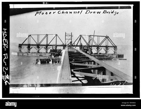 Moser Channel Draw Closeup Of Steel Bridging W Seven Mile Bridge