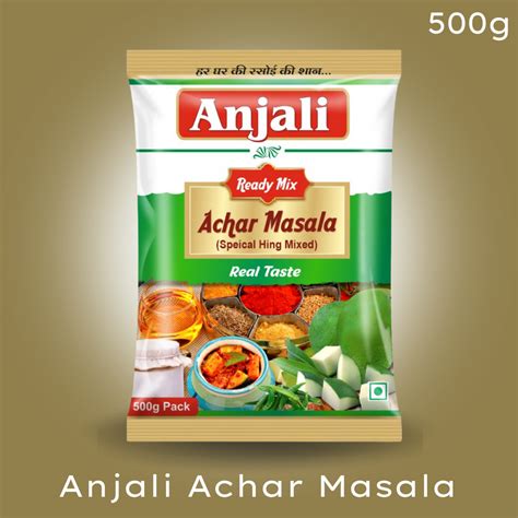 Anjali Powder Achar Masala Packaging Type Pouch Packaging Size G