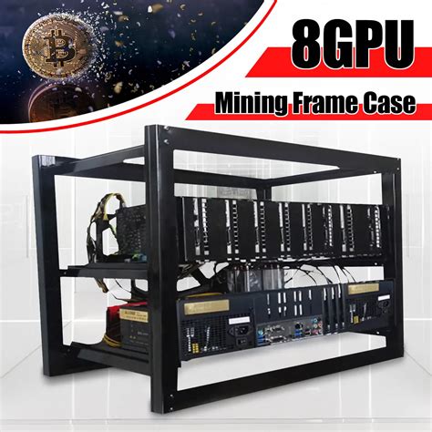 Aliexpress Buy Gpu Dual Power Mining Case Open Air Rig Push Pull