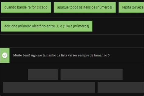 Thais está criando uma lista 5 números aleatórios entre 1 e 10