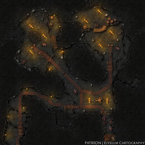 Cave Mine [40x40] R Battlemaps