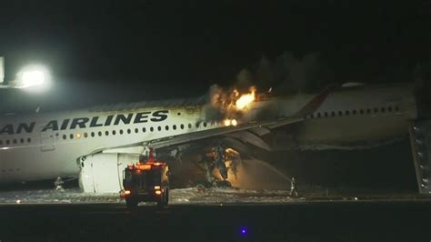 Japan Airlines Jet Bursts Into Flames After Collision On Tokyo Runway