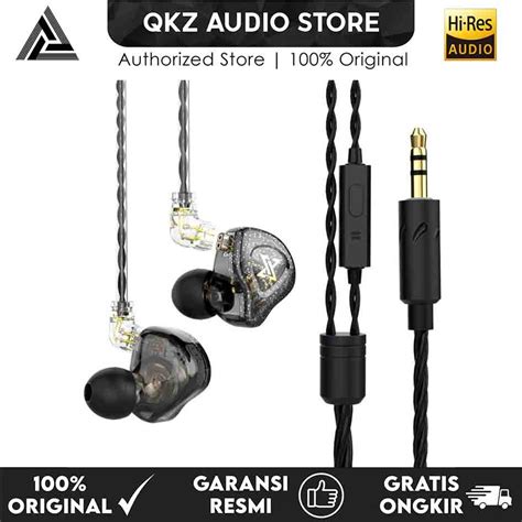 Jual Qkz Ak6 Max With Mic In Ear Basshead Sport Earphone Detachable