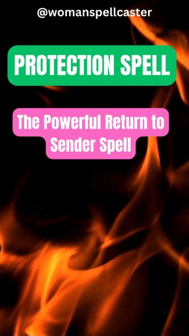 Protection Spell Empowering Return To Sender Spell