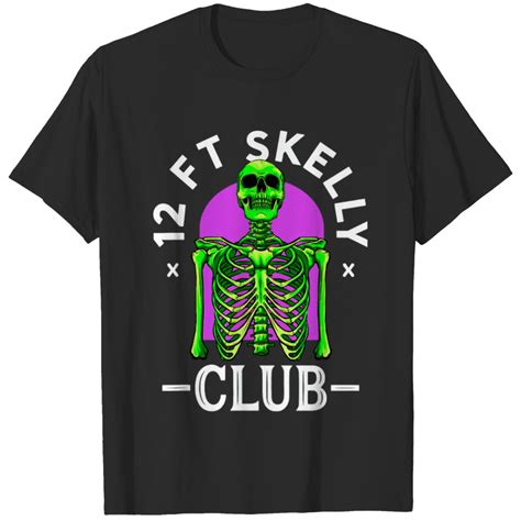 12ft Skelly Club Halloween 12 Foot Skeleton Appre T Shirts Sold By