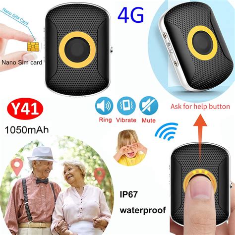 Quality 4G LTE IP67 Waterproof Large SOS Button GPS Tracking Tracker