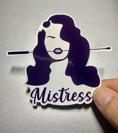 Mistress Sticker Bdsm Vinyl Sticker For Indoor Use Laptops Water