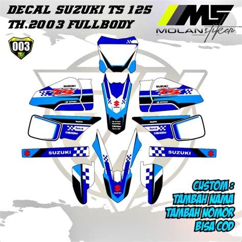 Jual Decal Sticker Striping Variasi Fullbody Suzuki Ts Decal