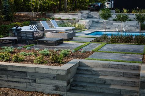 Architextures Wall And Steps Modern Landscape Other By Barkman Concrete Ltd Houzz