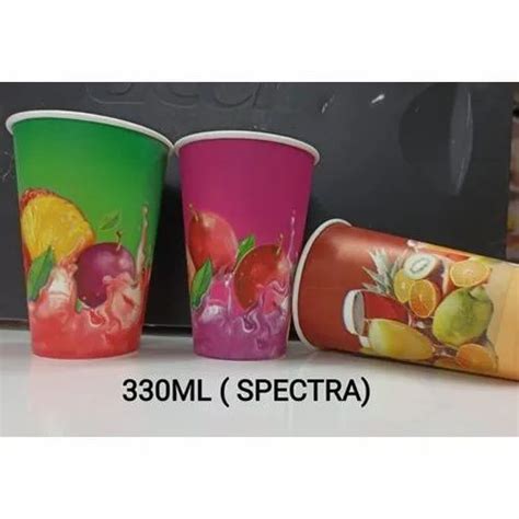 Printed 330 ML Spectra Eco Friendly Paper Cup For Event And Party