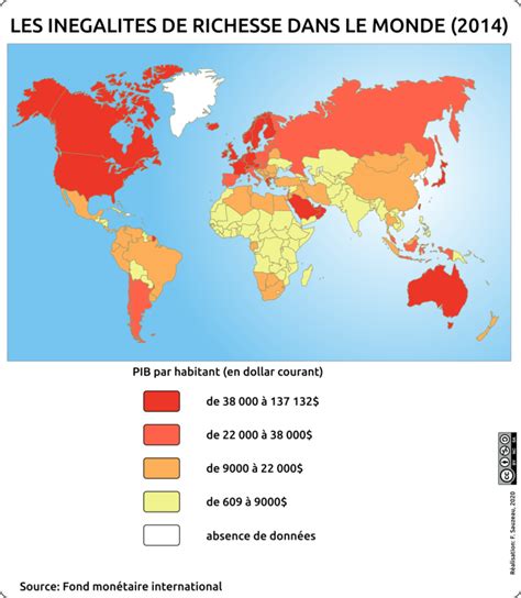 Les inégalités de richesse dans le monde L atelier carto d HG Sempai