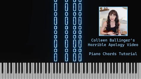 Colleen Ballinger Apology Video Easy Piano Chords Tutorial Youtube