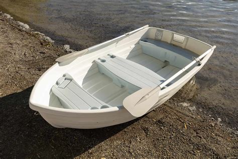 Small Plastic Row Boat Classic White Backwater Boats