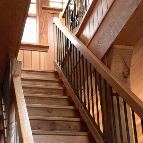 Rebar Railing Ideas Pictures Remodel And Decor Rustic Staircase