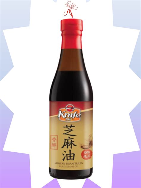 Knife Minyak Bijan 315ml Sesame Oil Huat Tiong Lazada