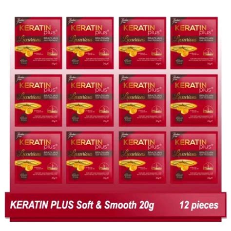 Keratin Plus Luxurious Brazilian Hair Treatment 20g X 12 Sachets Shopee Philippines