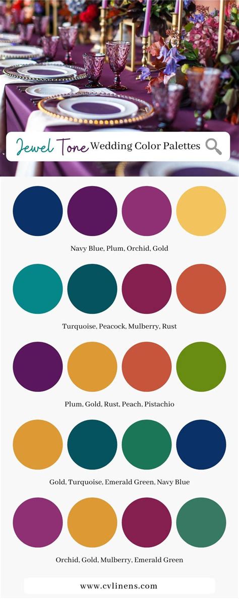 Jewel Tone Wedding Color Palettes Jewel Tone Color Palette Jewel