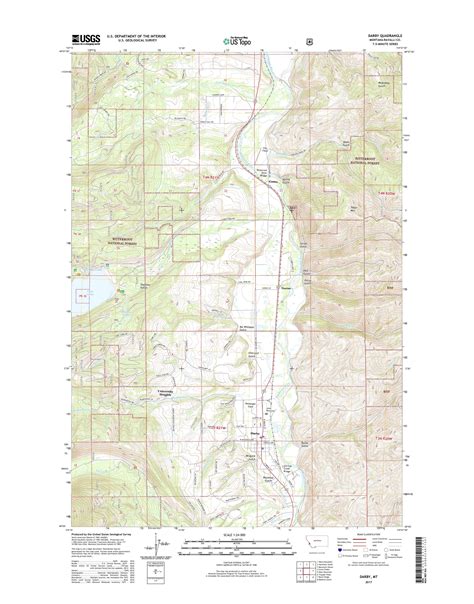 Darby Montana Area Map