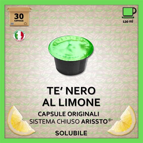 Capsule TE NERO AL LIMONE Sistema Chiuso ARISSTO 30 Caps Capsule