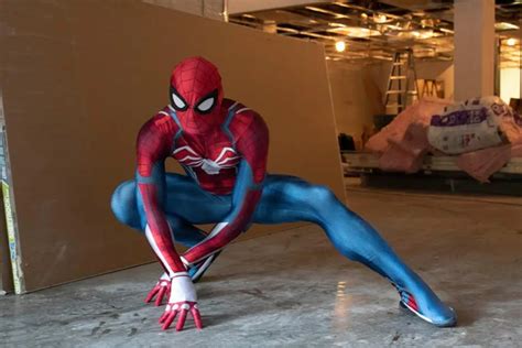 Ps Insomniac Spiderman Cosplay Costume Spandex New Games Spidey