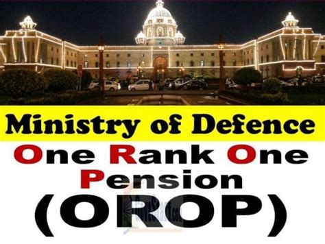 OROP 2 Pension Table One Rank One Pension To The Defence Pensioners