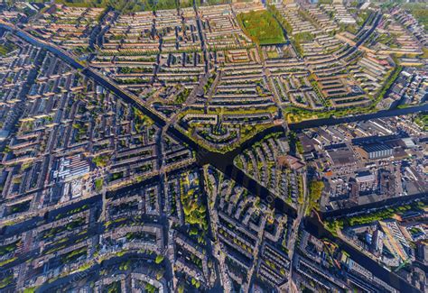 Aerial View Of Amsterdam The Netherlands Stock Image F