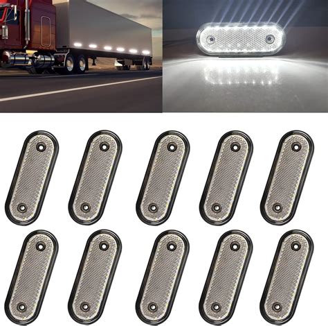 Sidaqi LED Marker Lights For Trucks Trailer Surface Mount 20 LED Side