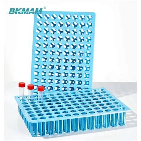 Reusable 48 Well 96 Well PP Tube Holder Microtube Racks Plastic Test