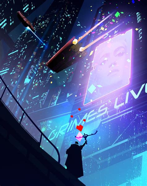 ArtStation - Cyberpunk Grimes Theme, Steve Palmerton | Cyberpunk city, Retro futurism, Sci fi city