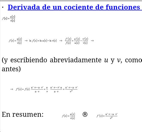 C Lculo Diferencial La Derivada De Una Funci N La Derivada De Un