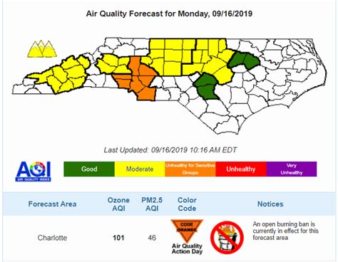 Code Orange Air Alert Issued For The Charlotte Region Today Charlotte