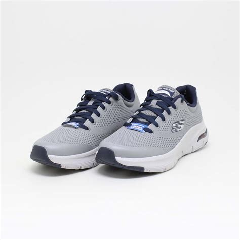 Skechers T Nis Masculino Arch Fit Cinza Azul Marinho Sarah