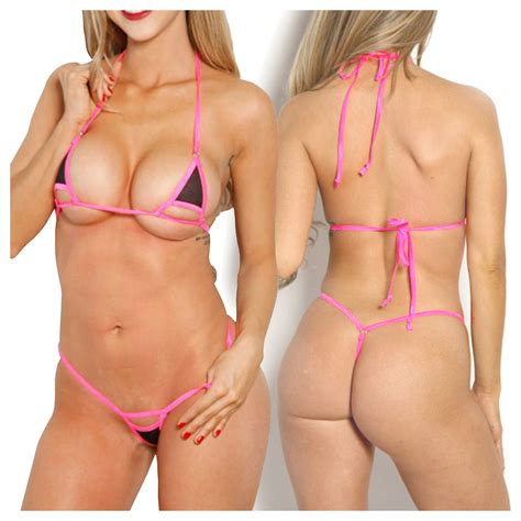 STRÓJ KĄPIELOWY BIKINI MIKRO STRINGI SEXI DAMSKI KOSTIUM DWUCZĘŚCIOWY PASKI Cena Opinie