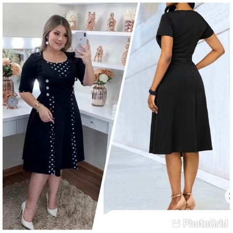 Vestido Moda Evangélica Crista Rodado Plus Size Poá Social Godê Evasê