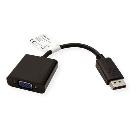 VALUE DisplayPort VGA Adapter DP ST VGA BU Aktiv SECOMP GmbH