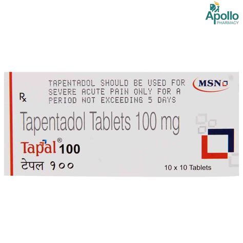 Tapentadol Uses Side Effects And Medicines Apollo Pharmacy