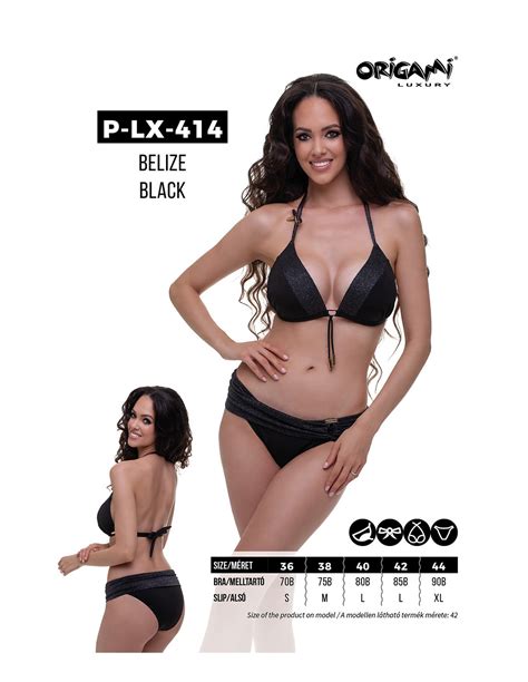 Belize Black P Lx Origami Bikini