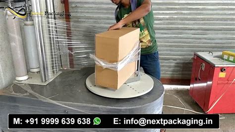 Automated Box Wrapper For Packaging Wrapping Machine