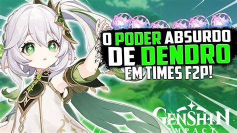 Nahida É Realmente Muito Forte Melhor Build F2p RÁpida Dano Dps