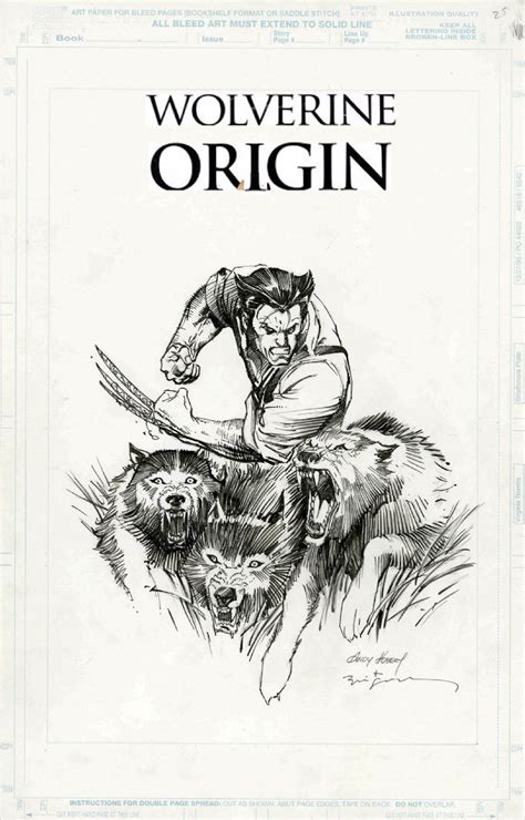 Kubert Andy Bill Sienkiewicz Wolverine Origin Series Statue Art