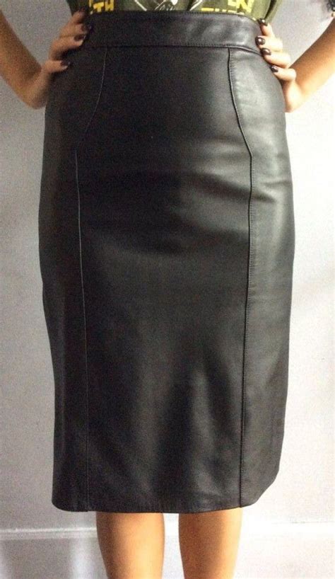 Pin By Flien Varkensbrood On Kleding Black Leather Pencil Skirt